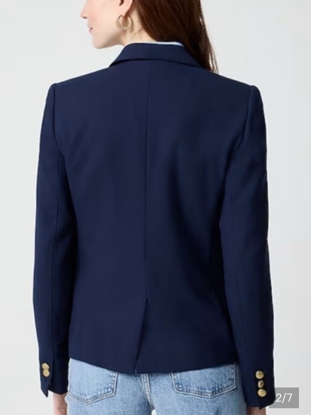 J Crew Womens Old Money Preppy Classic Two-Button Blazer Size 24 Ivy League Wool - Picture 3 of 14